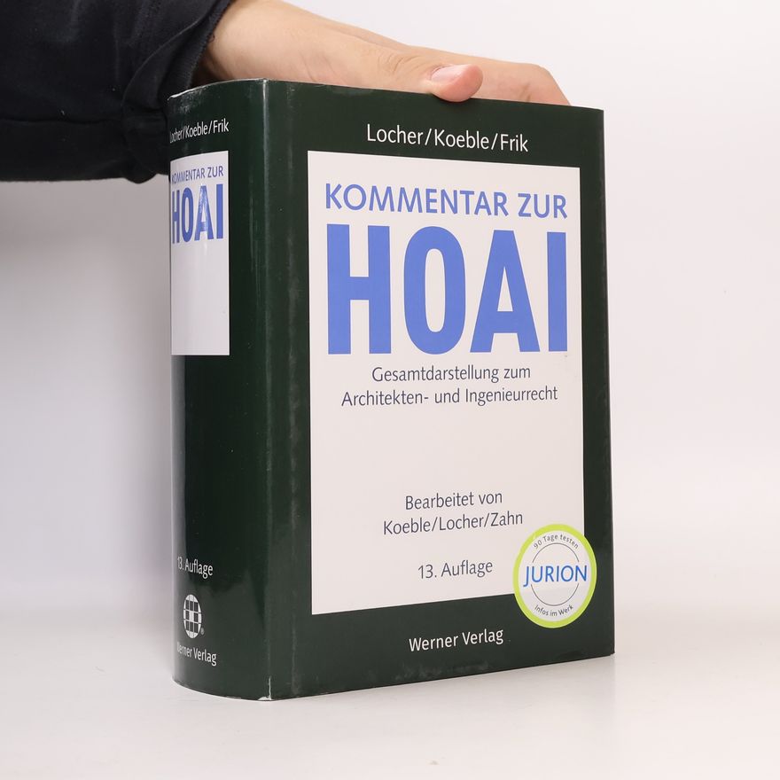 Werner Frik Kommentar zur HOAI - 13. Auflage