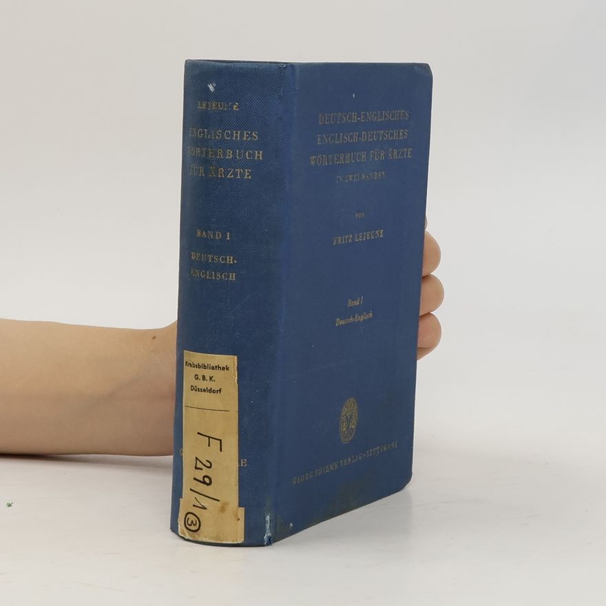Autorenkollektiv English-German, German-English Dictionary for Physicians