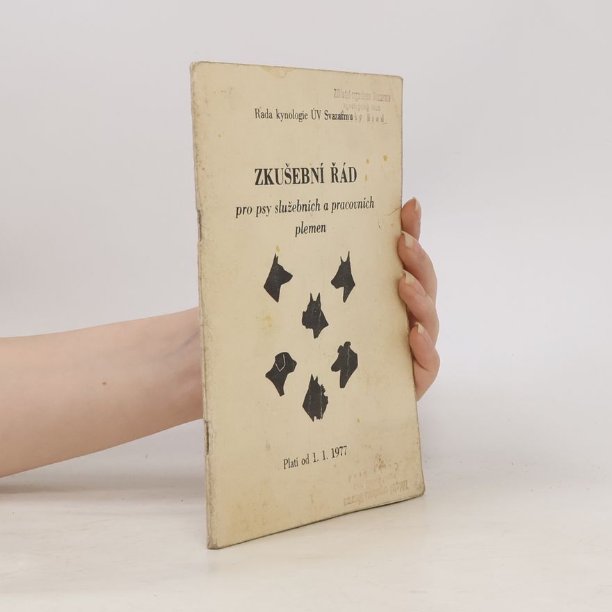 Various authors Zkušební řád pro psy služebních a pracovních plemen