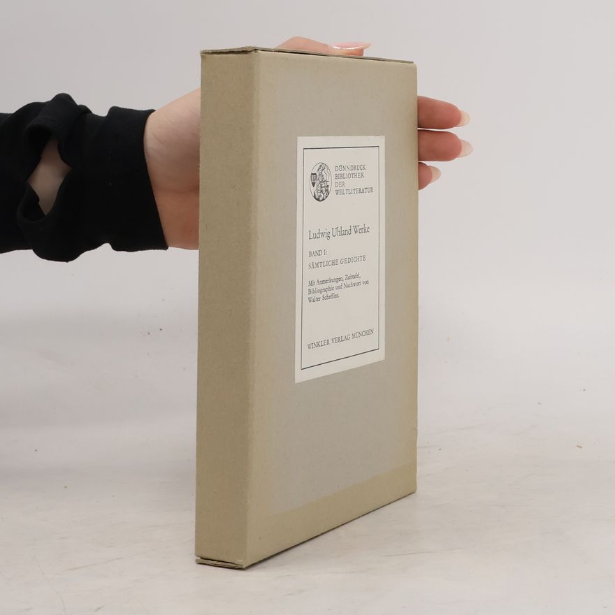 Walter Scheffler Sämtliche Gedichte mit Anmerkungen, Zeittafel, Bibliographie und Nachwort von Walter Scheffler