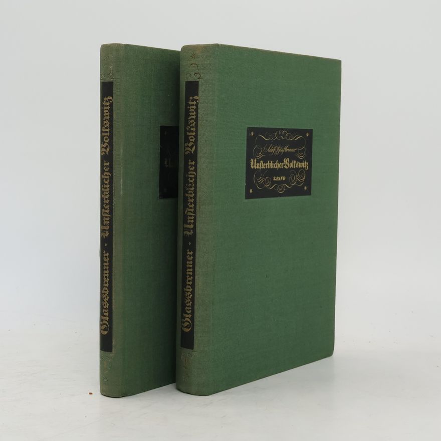 Adolf Glassbrenner Unsterblicher Volkswitz 1-2