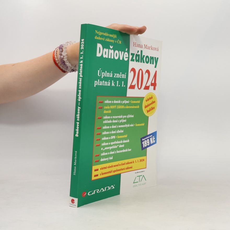 Hana Marková Daňové zákony 2024
