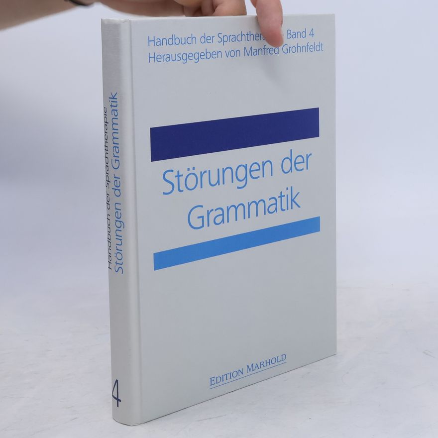Manfred Grohnfeldt Störungen der Grammatik