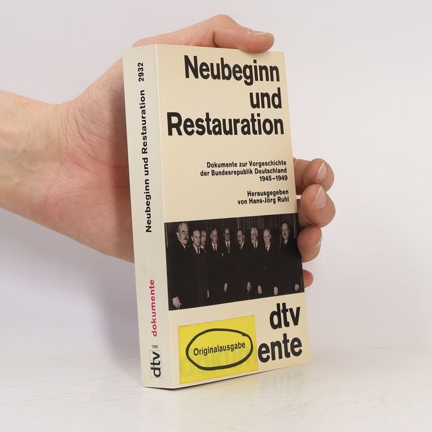 Klaus-Jörg Ruhl Neubeginn und Restauration
