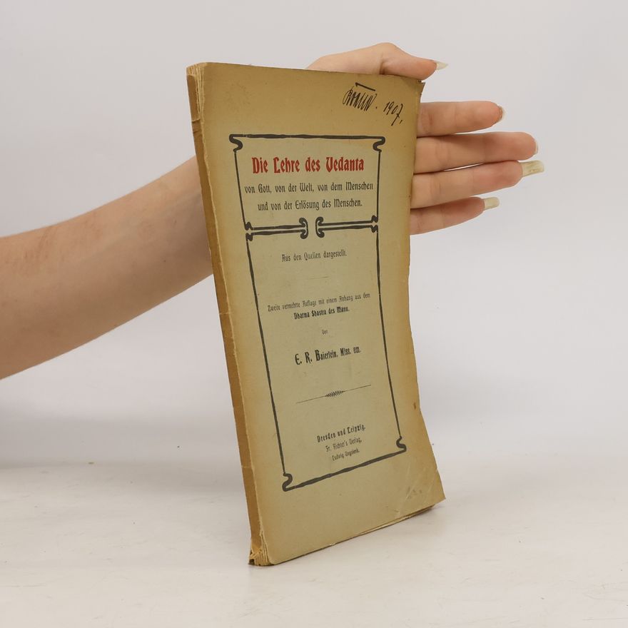 E. R. Baierlein Die Lehre des Vedanta