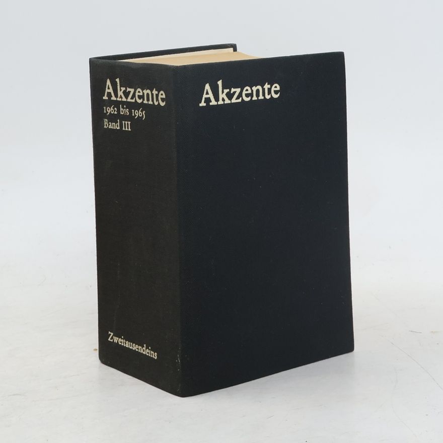 Walter Höllerer Akzente III. 1962 bis 1965