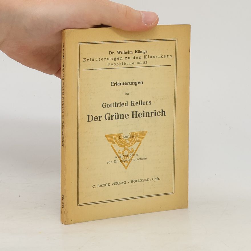 Gottfried Keller Der Grüne Heinrich