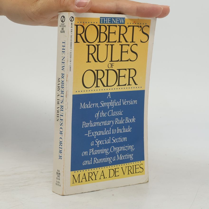 Henry Martyn Robert Signet: The New Robert's Rules of Order