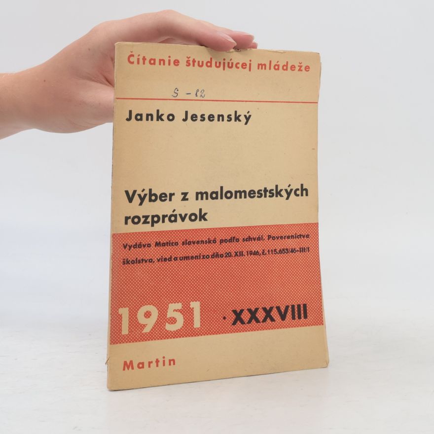 Janko Jesenský Výber z malomestských rozprávok