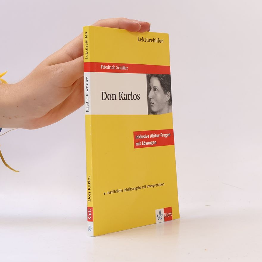 Hansjürgen Popp Lektürehilfen Friedrich Schiller, "Don Karlos"