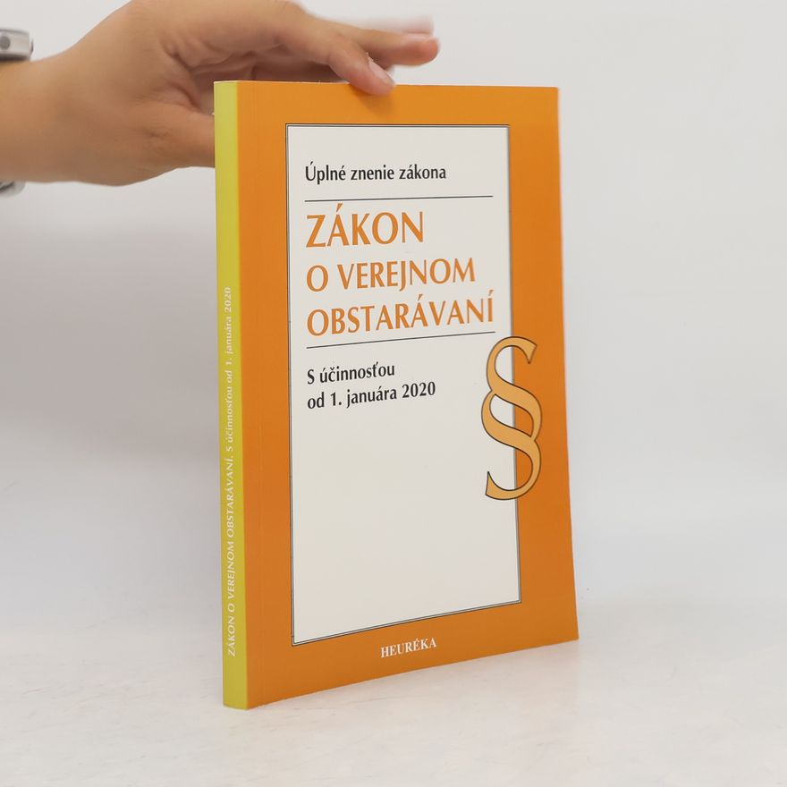 Kolektiv autorů Zákon o verejnom obstarávaní. Úzz, 2020