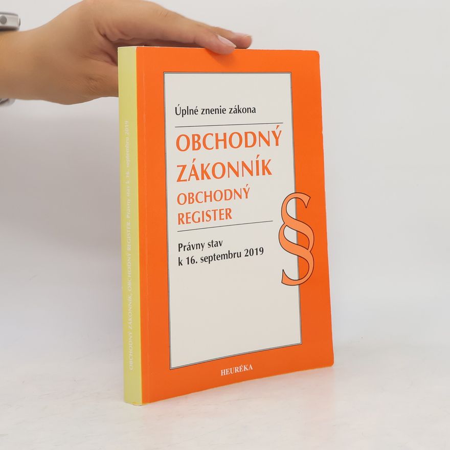 Kolektiv autorů Obchodný zákonník, Obchodný register. Úzz, 2019