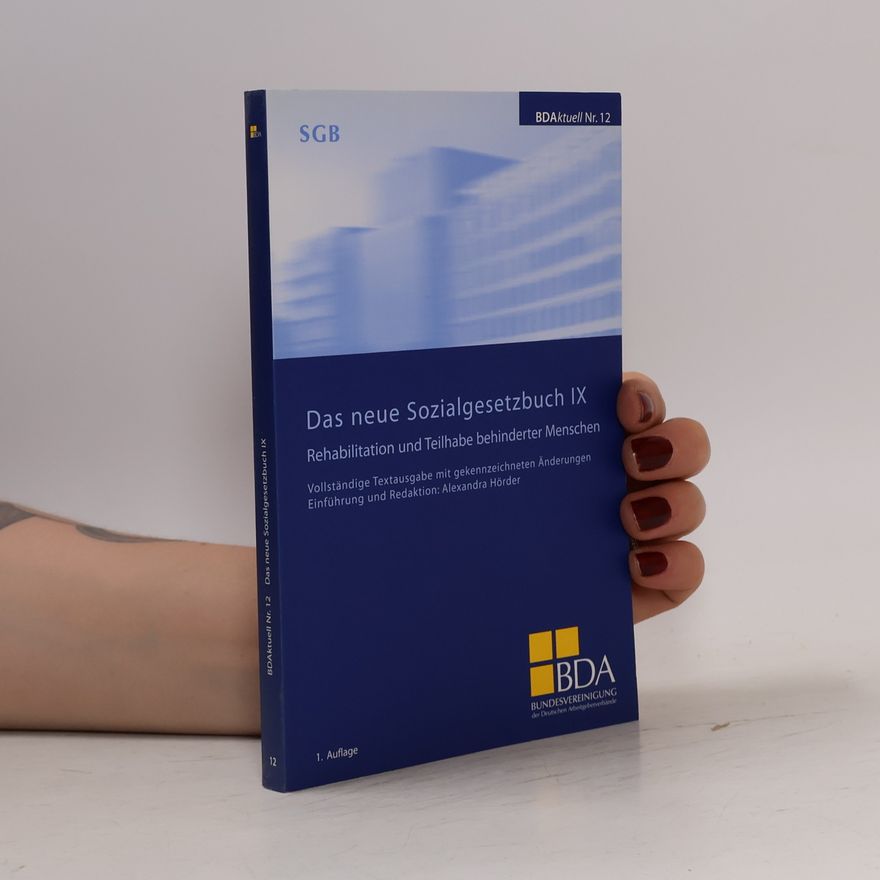 Alexandra Hörder Das neue Sozialgesetzbuch IX