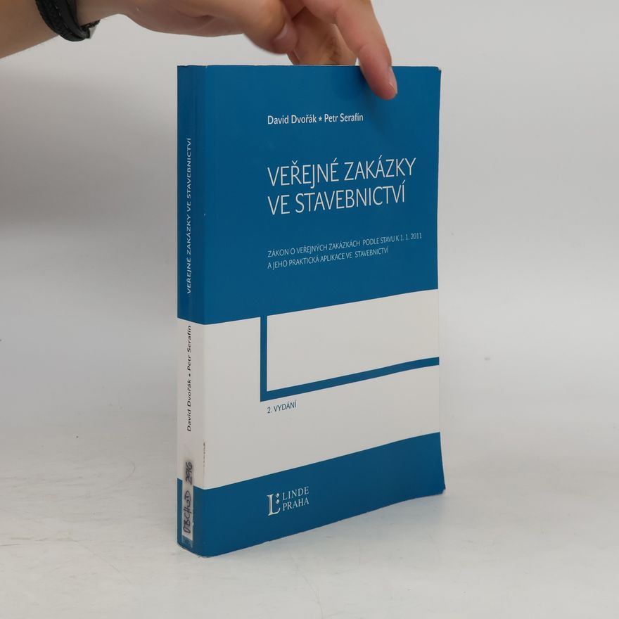 David Dvořák Veřejné zakázky ve stavebnictví - 2. vydání
