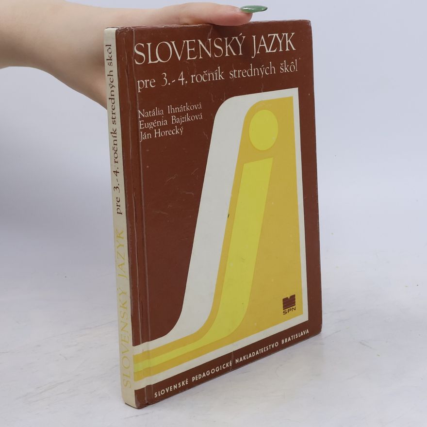 Ján Horecký Slovenský jazyk pre 3.-4. ročník stredných škôl