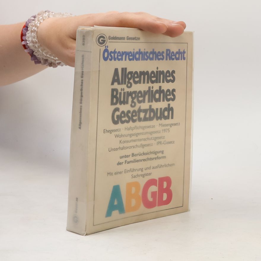 Herbert Spehar Allgemeines Bürgerliches Gesetzbuch ABGB