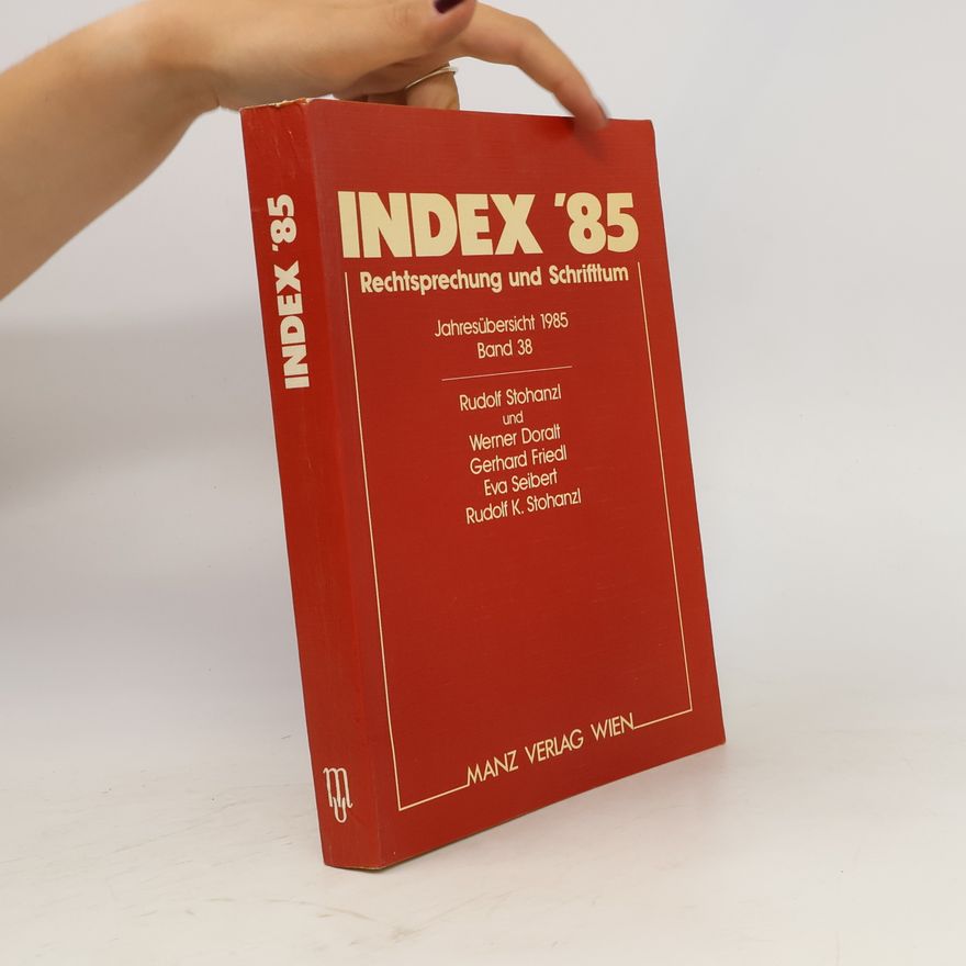 Kolektív autorov Index '85 Rechtsprechung und Schrifttum 38