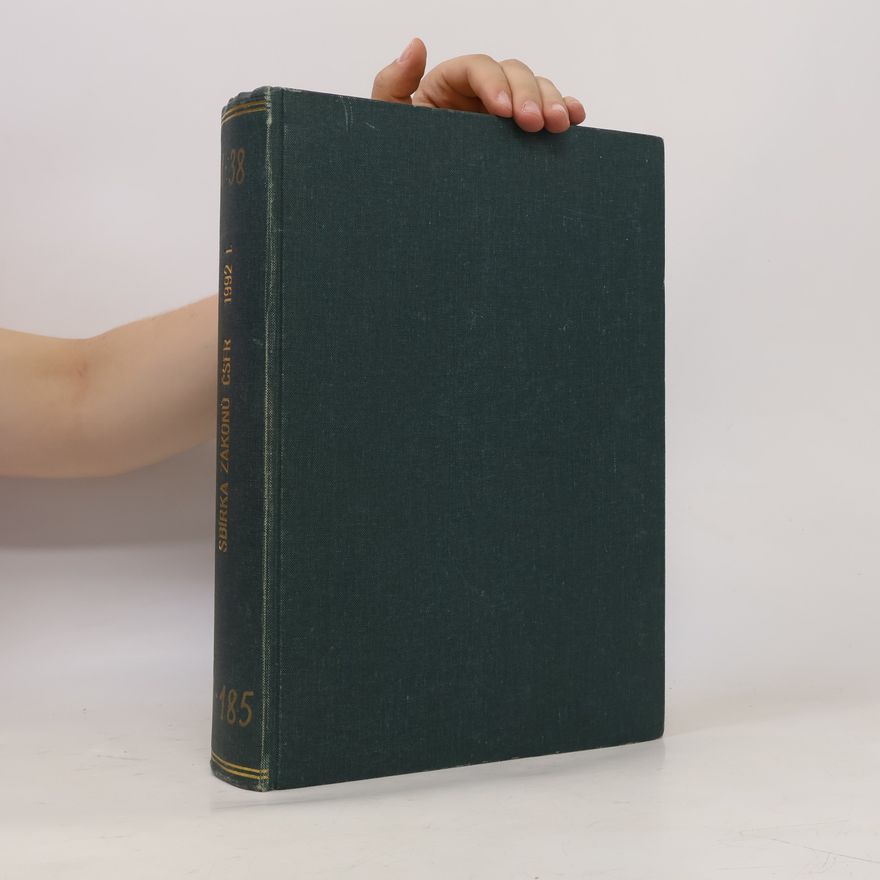 Various authors Sbírky zákonů České a Slovenské Federativní Republiky