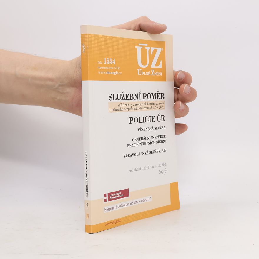 AA.VV. ÚZ 1554 Služební poměr příslušníků bezpečnostních sborů, Policie ČR, Vězeňská služba, BIS, Zpravodajské služby