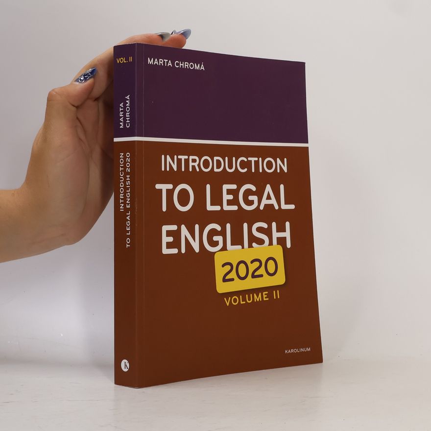 Marta Chromá Introduction to legal English : 2020. Volume II