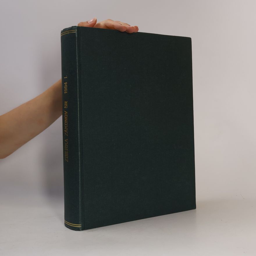 Various authors Zbierka zákonov 1994 I.