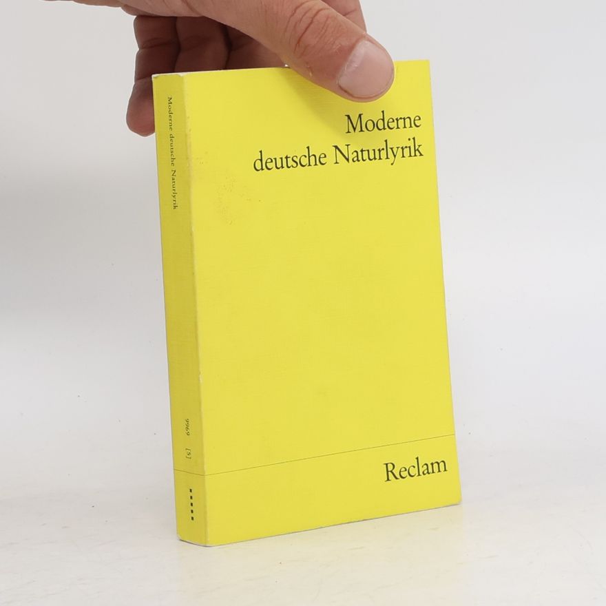 Edgar Marsch Moderne deutsche Naturlyrik