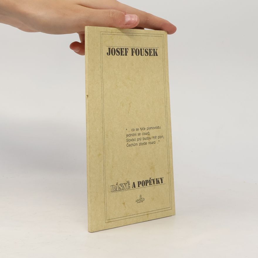 Josef Fousek Básně a popěvky