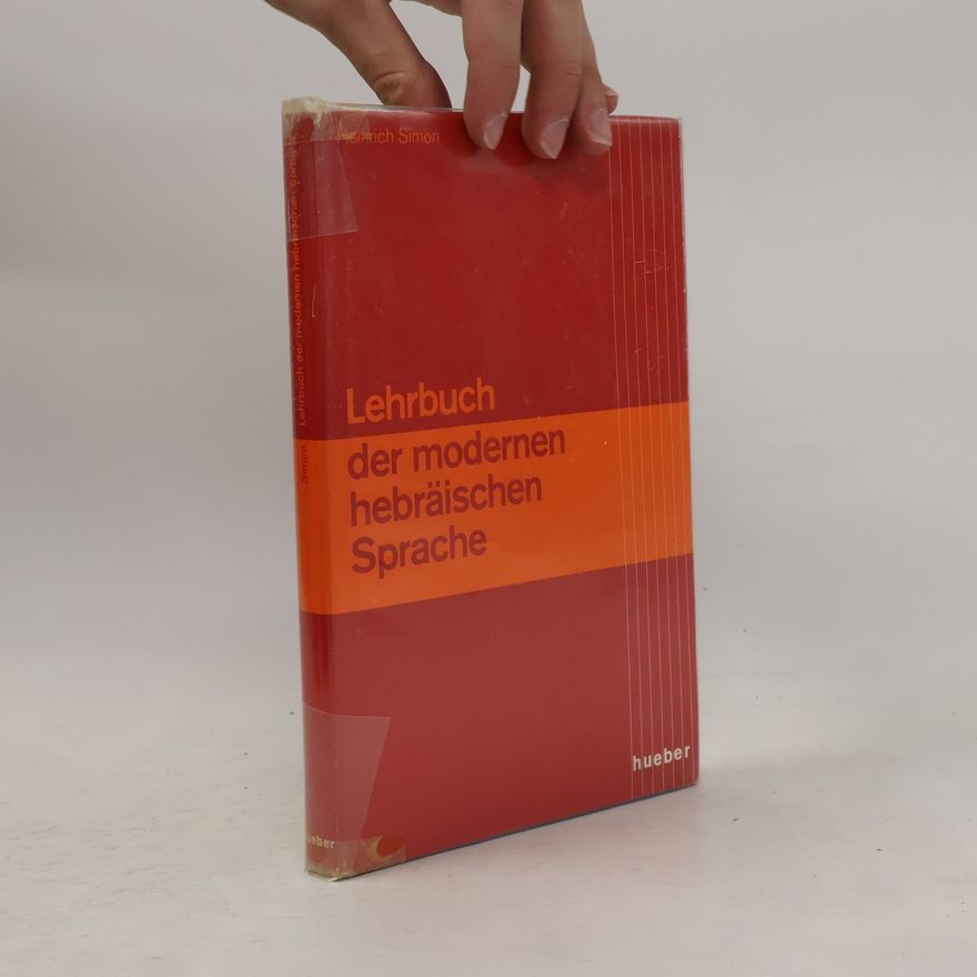 Heinrich Simon Lehrbuch der modernen hebräischen Sprache