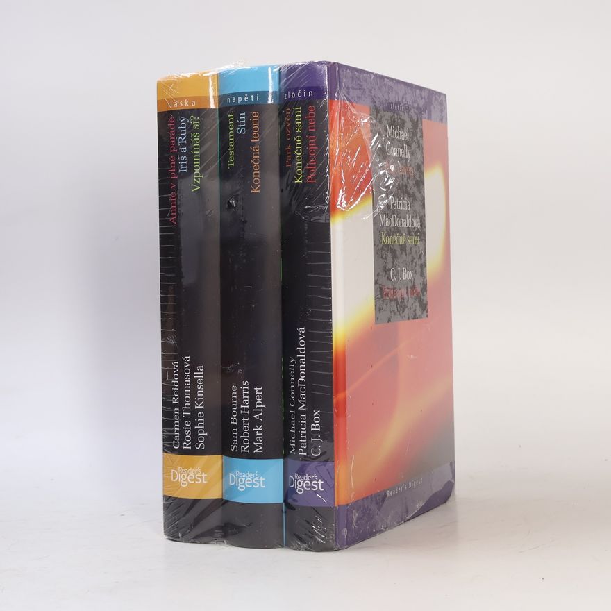 Robert Harris Sam Bourne Mark Alpert Testament, Stín, Konečná teorie. Annie v plné parádě, Iris a Ruby, Vzpomínáš si? Park ozvěn, Konečně sami. Policejní nebe