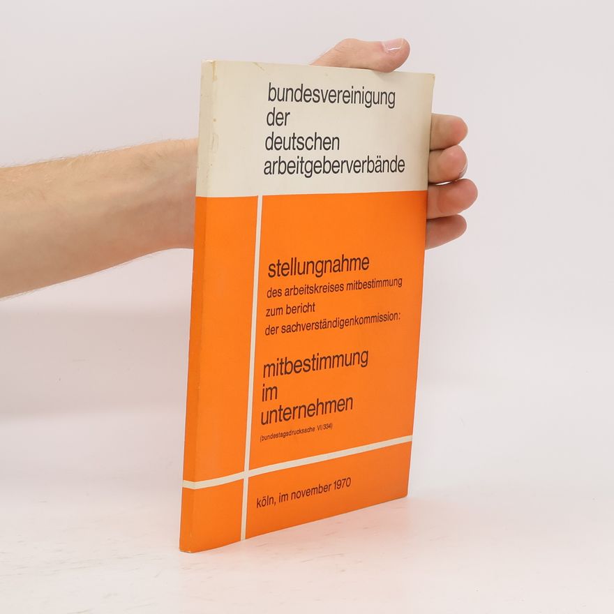 Autorenkollektiv Stellungnahme des Arbeitskreises Mitbestimmung zum Bericht der Sachverständigenkommission