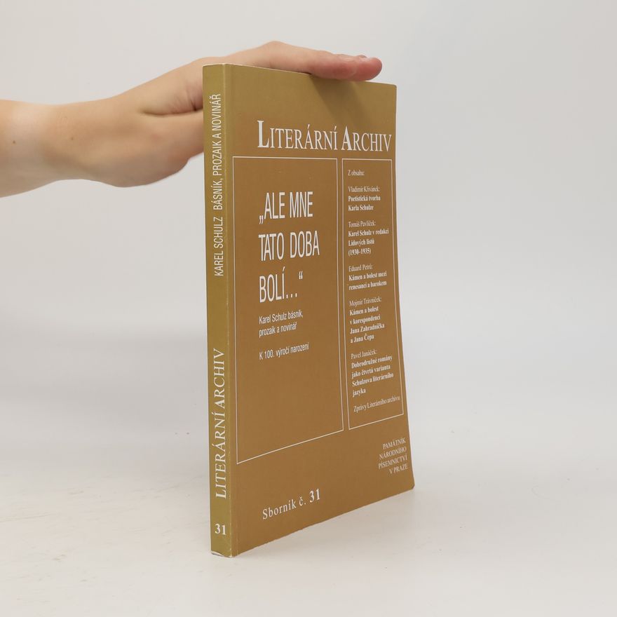 Autorenkollektiv Literární archiv. Sborník č. 31