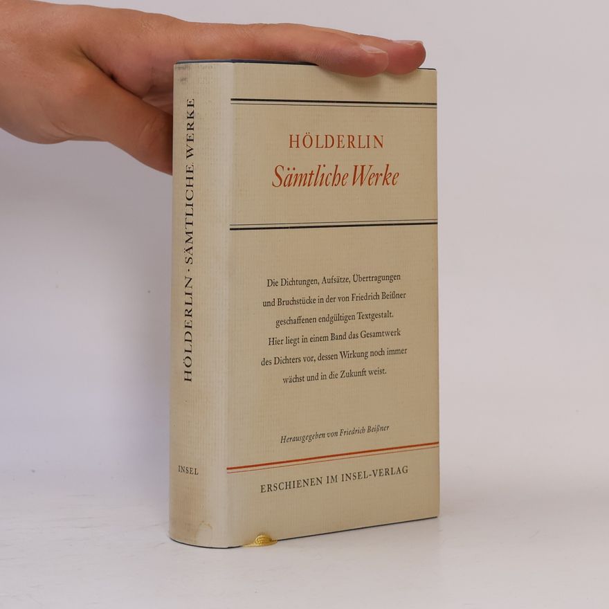 Friedrich Hölderlin Sämtliche Werke