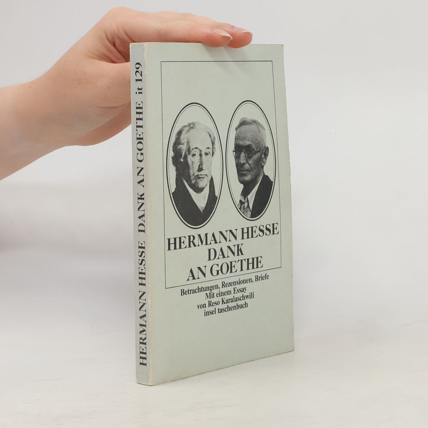 Hermann Hesse Dank an Goethe