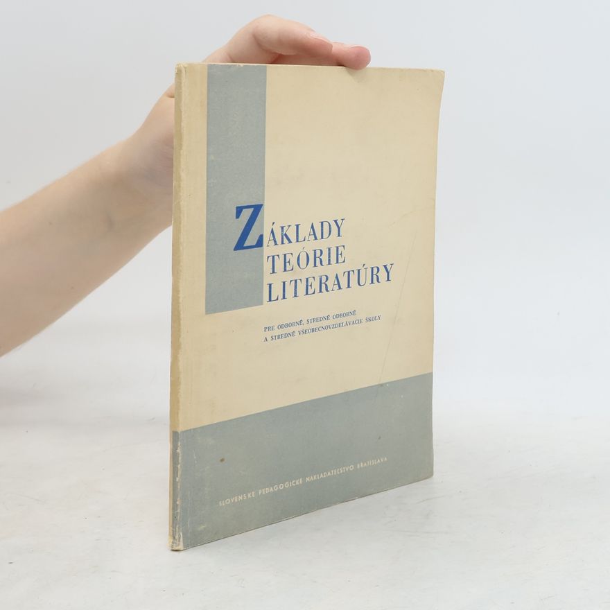 Various authors Základy teórie literatúry