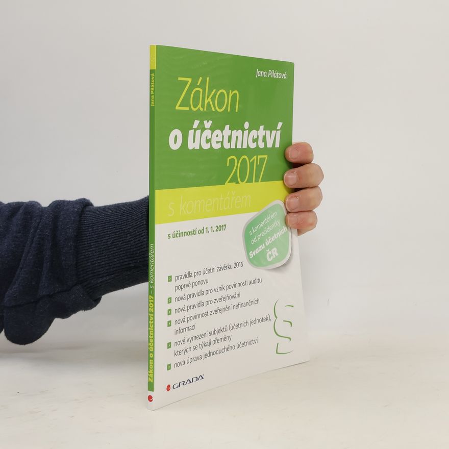 Jana Pilátová Zákon o účetnictví 2017