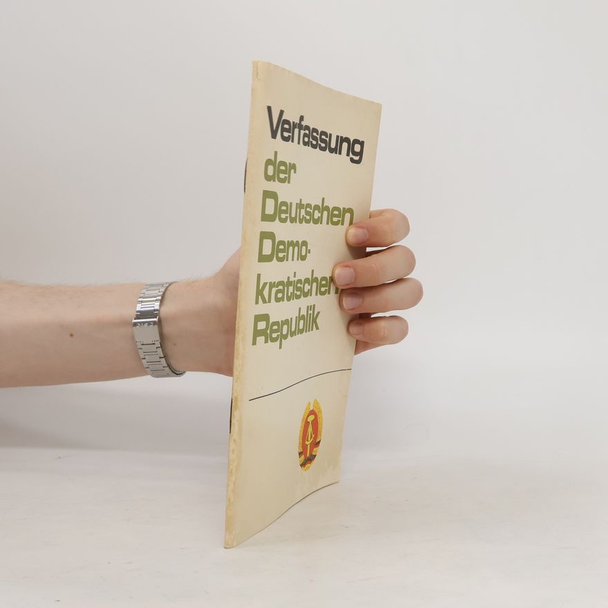 Various authors Verfassung der Deutschen Demokratischen Republik
