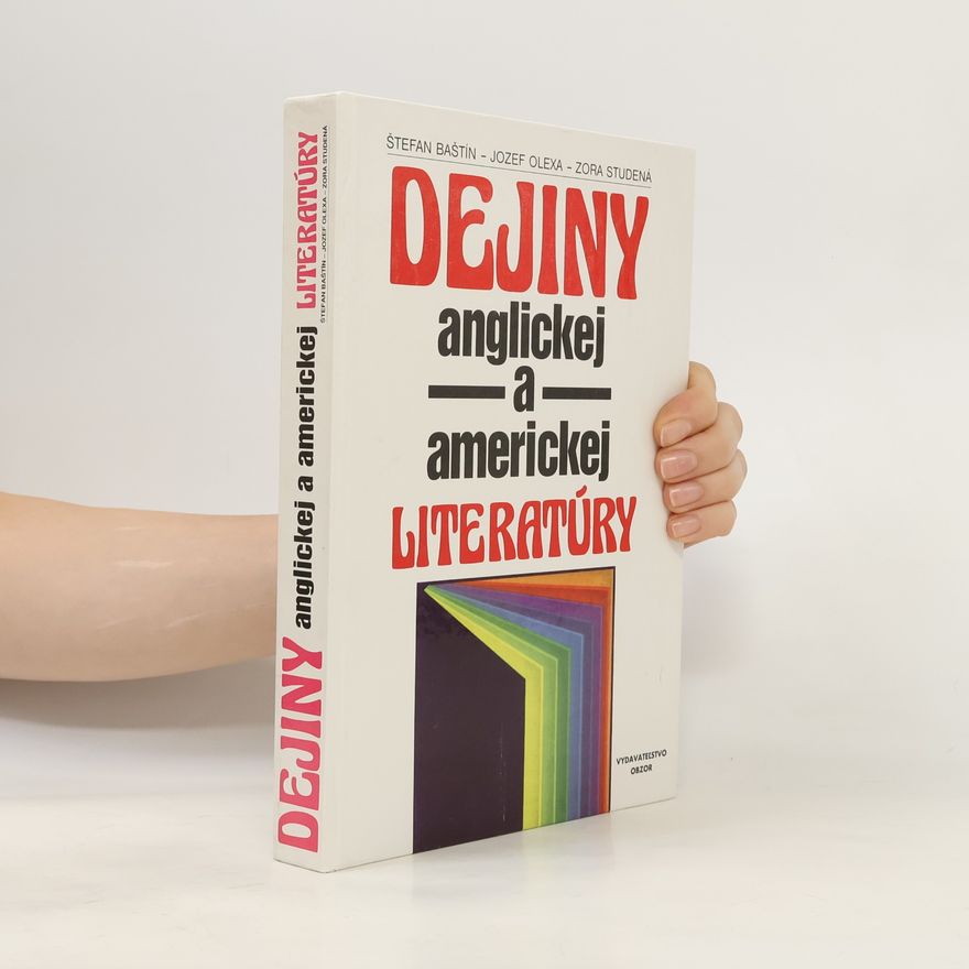 Zora Studená Dejiny anglickej a americkej literatúry