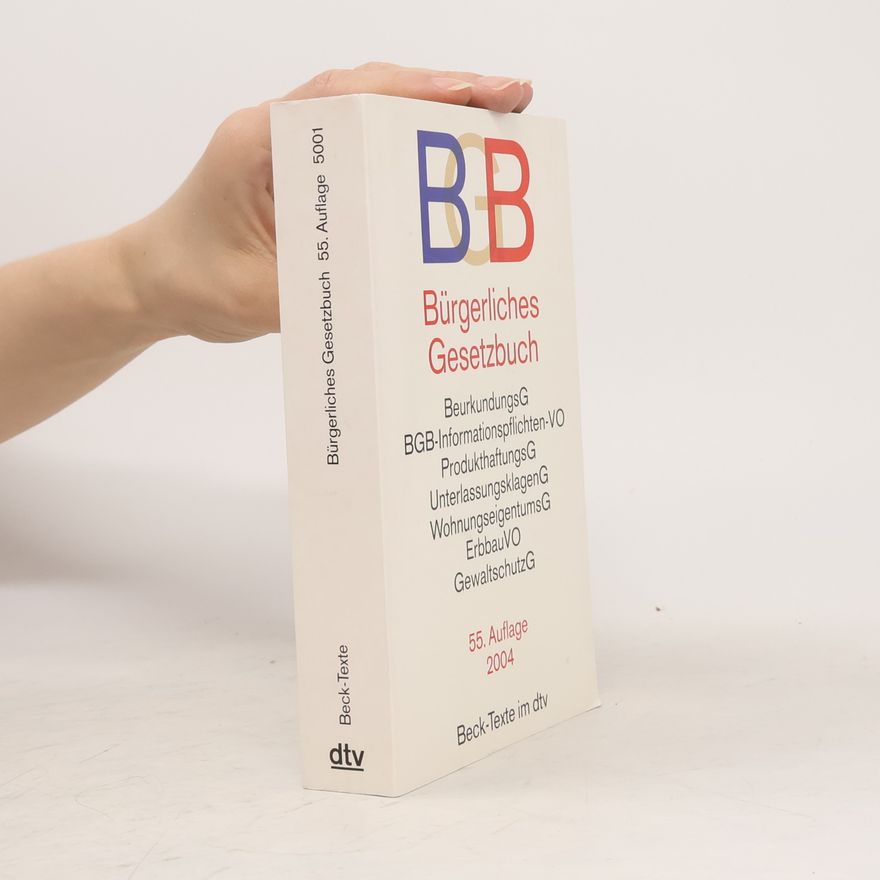 Collectif d'auteurs Bürgerliches Gesetzbuch 55/2004