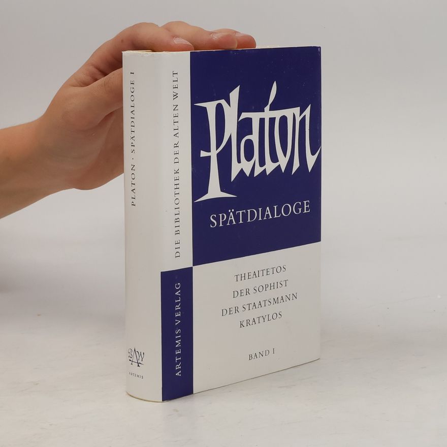 Various authors Platon Spätdialoge. Band I