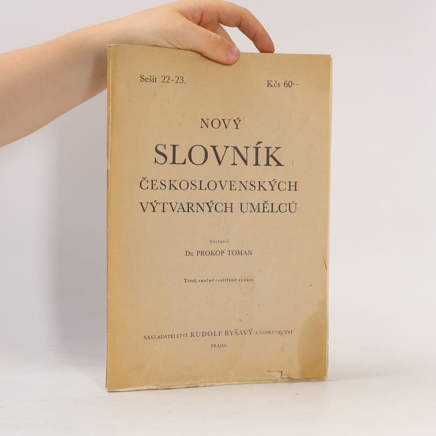 Prokop Toman Nový slovník československých výtvarných umělců 22-23