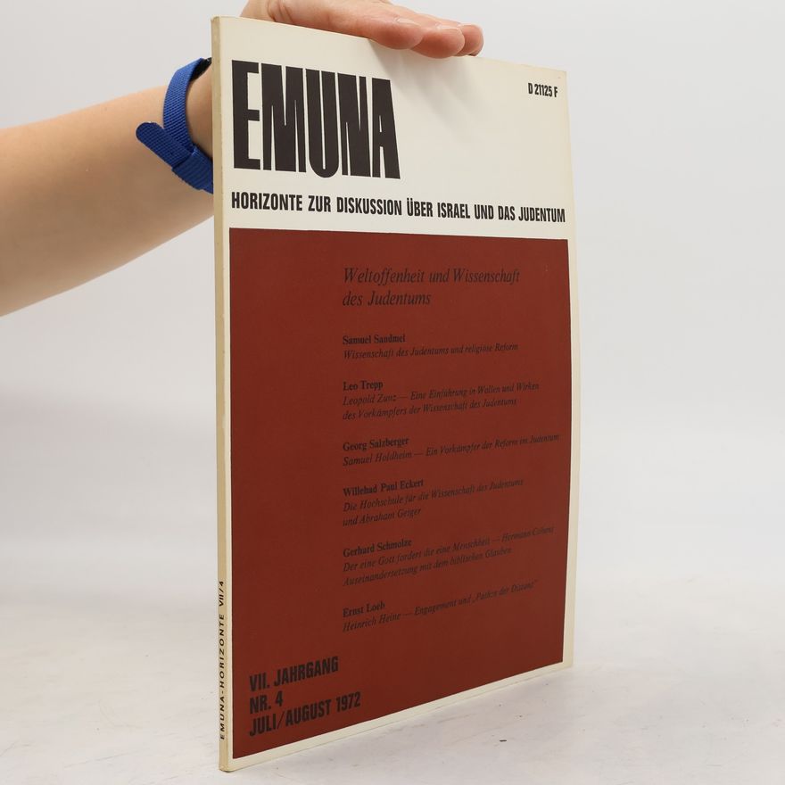Autorenkollektiv Emuna: Horizonte zur Diskussion über Israel und das Judentum 4/1972
