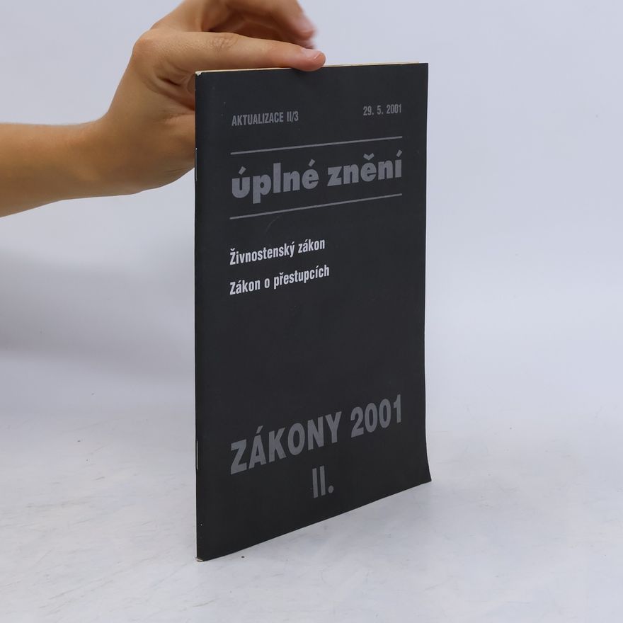 AA.VV. Úplné znění: Živnostenský zákon, Zákon o přestupcích II
