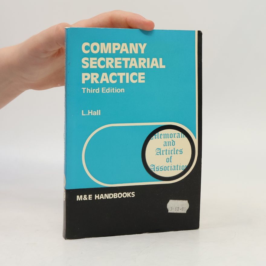 Leslie Hall M&E Handbooks: Company Secretarial Practice