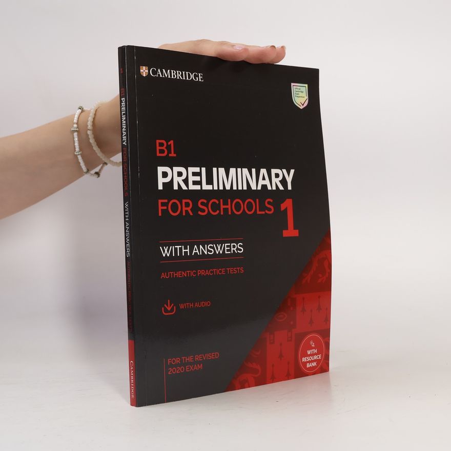 Cambridge University Press B1 Preliminary for Schools 1 for revised exam from 2020 Student´s Book with Answers with Audio