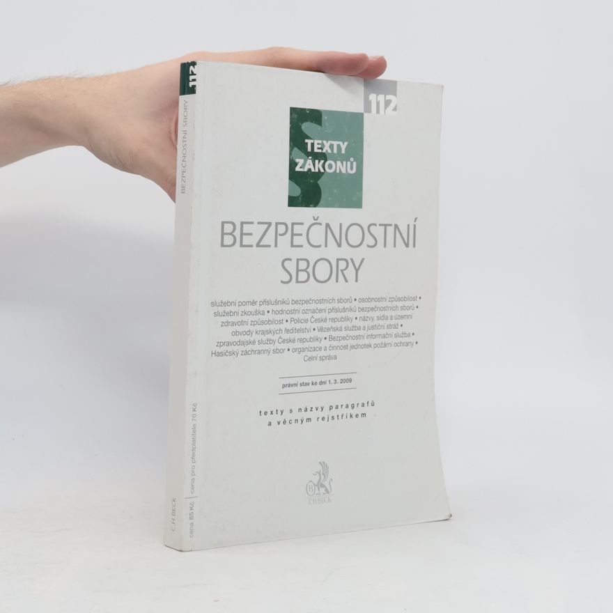 Anna Schneiderová Sešit - 112: Bezpečnostní sbory