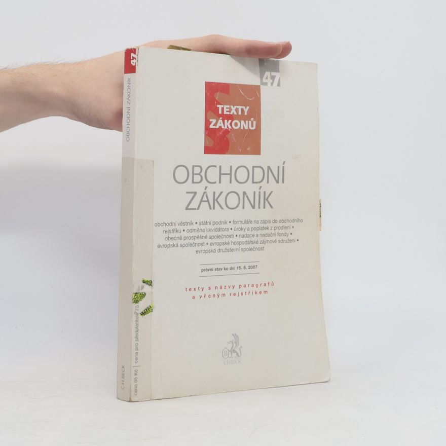 Various authors Obchodní zákoník 47