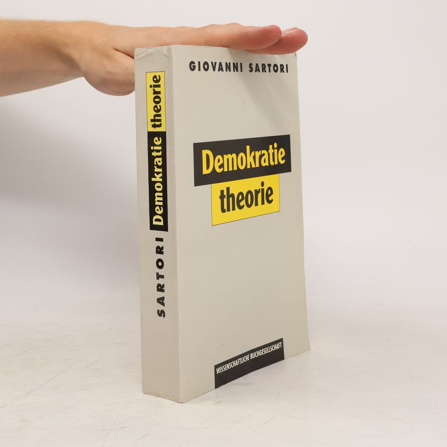Giovanni Sartori Demokratietheorie. Sonderausgabe.