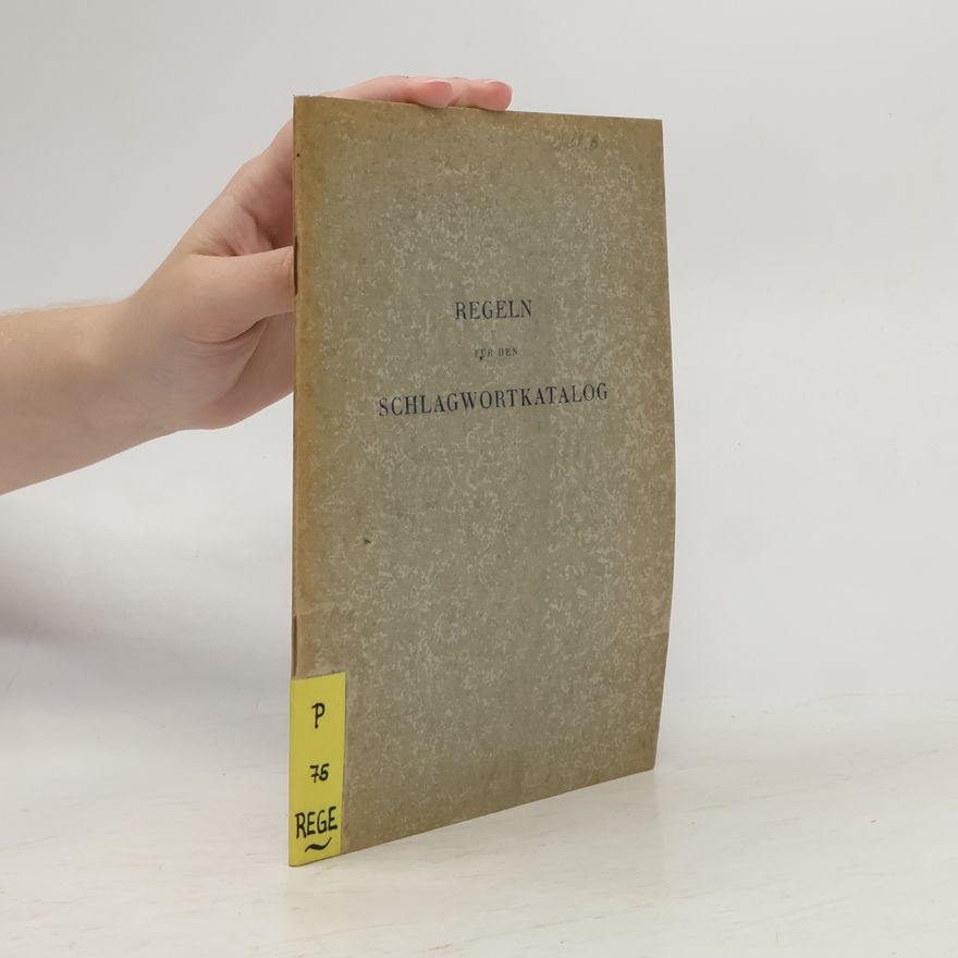 Autorenkollektiv Regeln für den Schlagwortkatalog