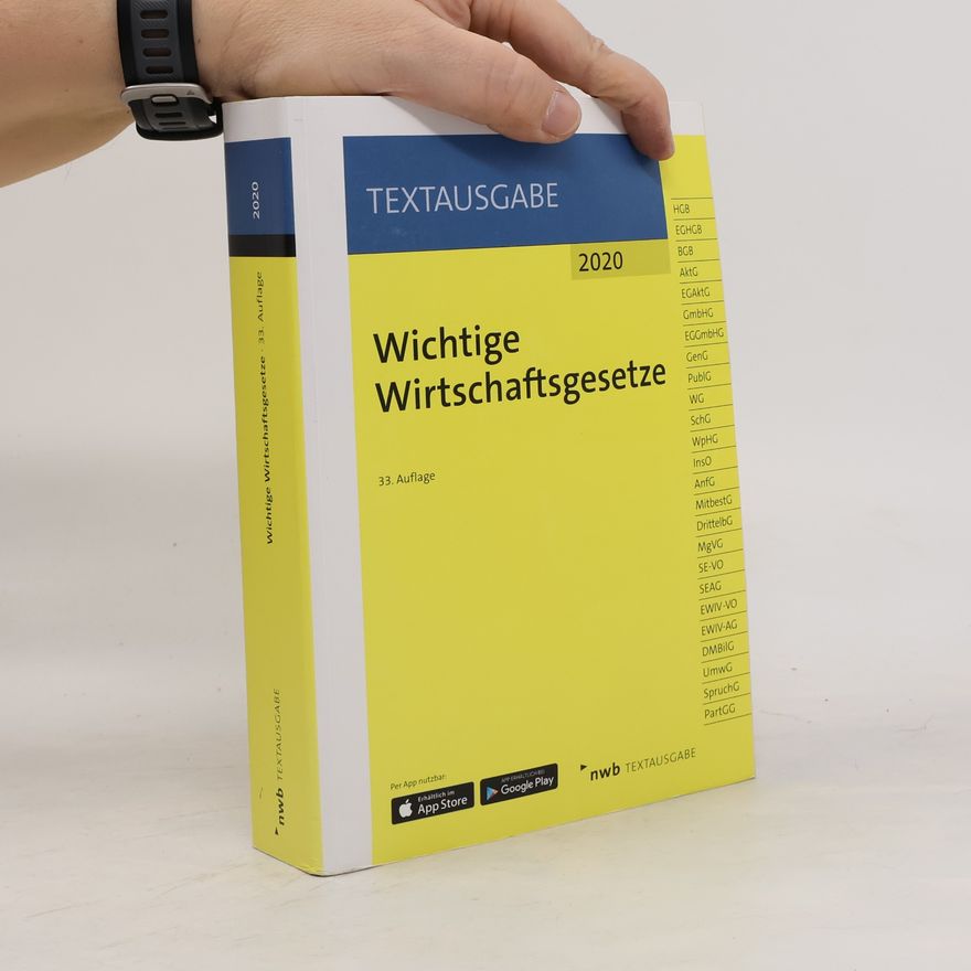NWB NWB Gesetzesredaktion Wichtige Wirtschaftsgesetze