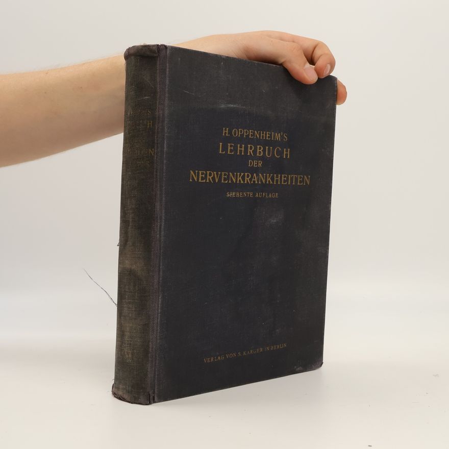 Hermann Oppenheim Lehrbuch der Nervenkrankheiten
